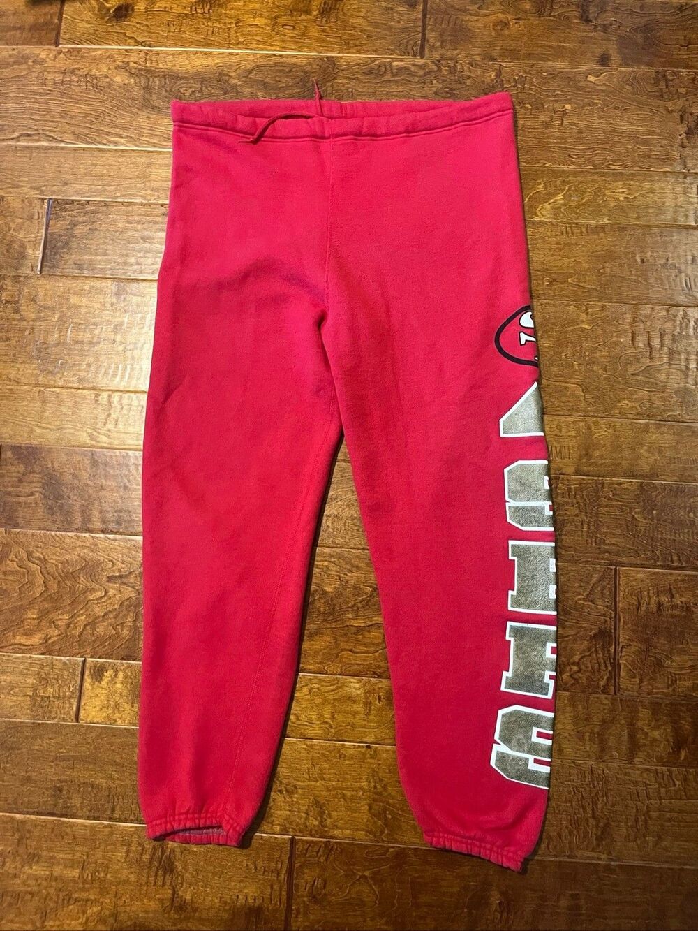Vintage San Francisco 49ers Logo 7 Heavyweight Sweatpants – Men’s XL – Red